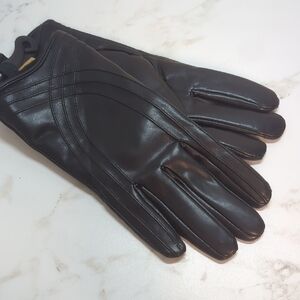 Women's Black Leather Gloves